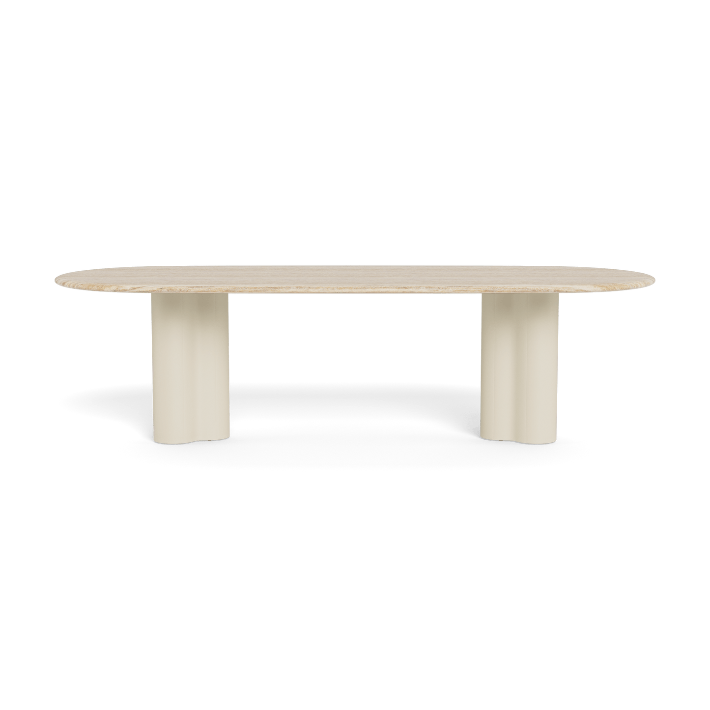 Porto Aluminum Pill Dining Table 108