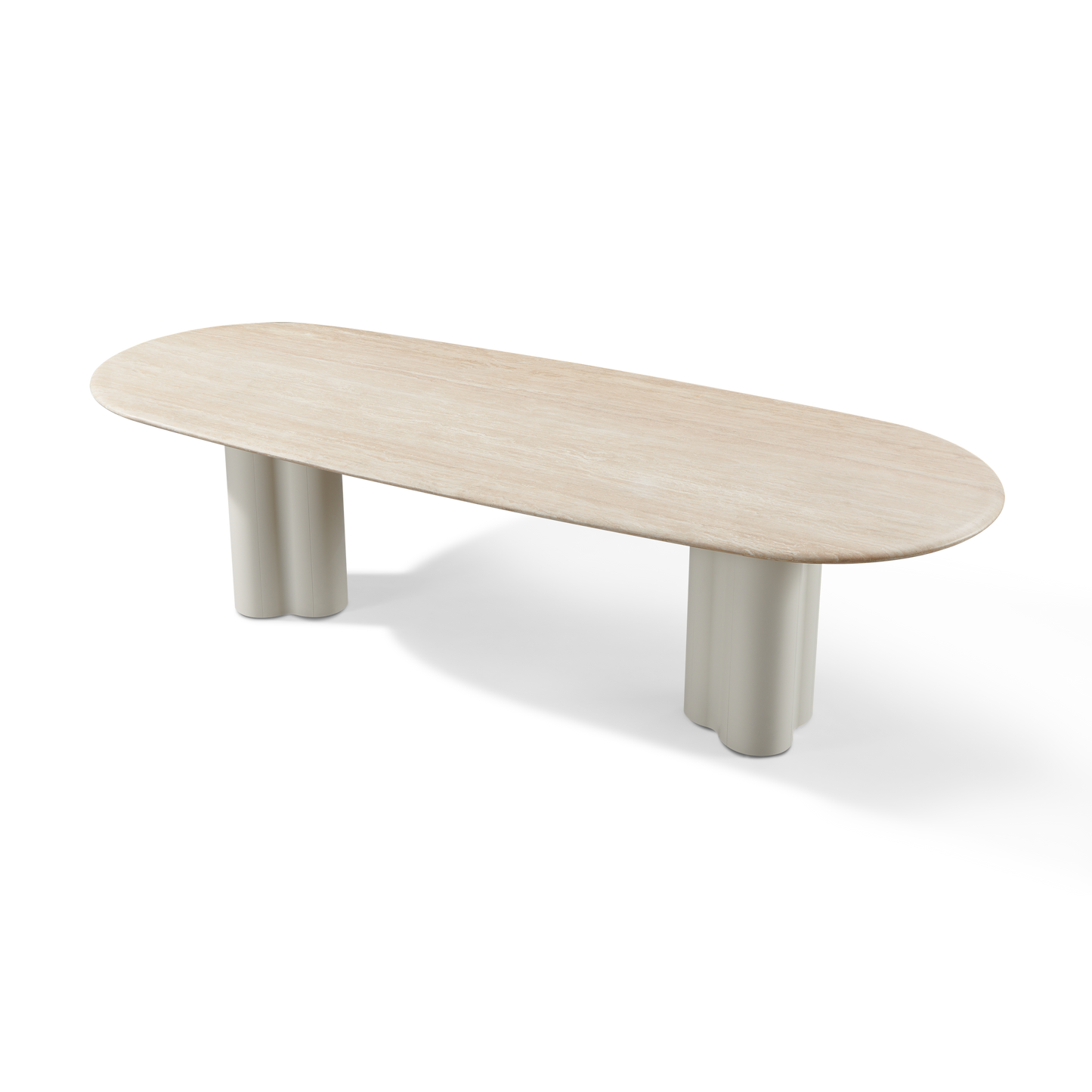 Porto Aluminum Pill Dining Table 108
