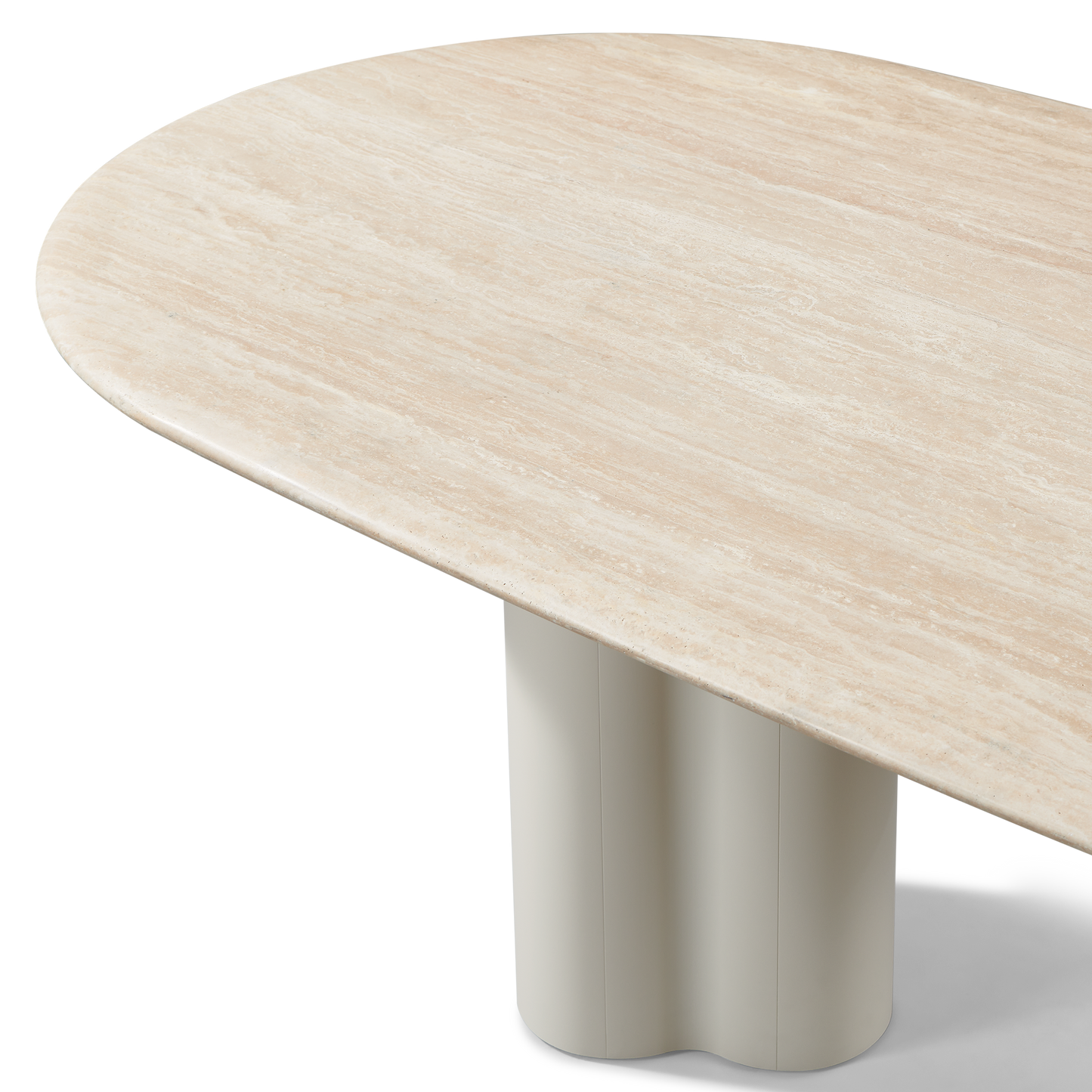 Porto Aluminum Pill Dining Table 108