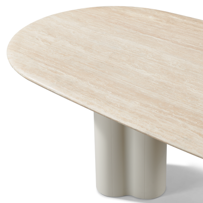Porto Aluminum Pill Dining Table 108
