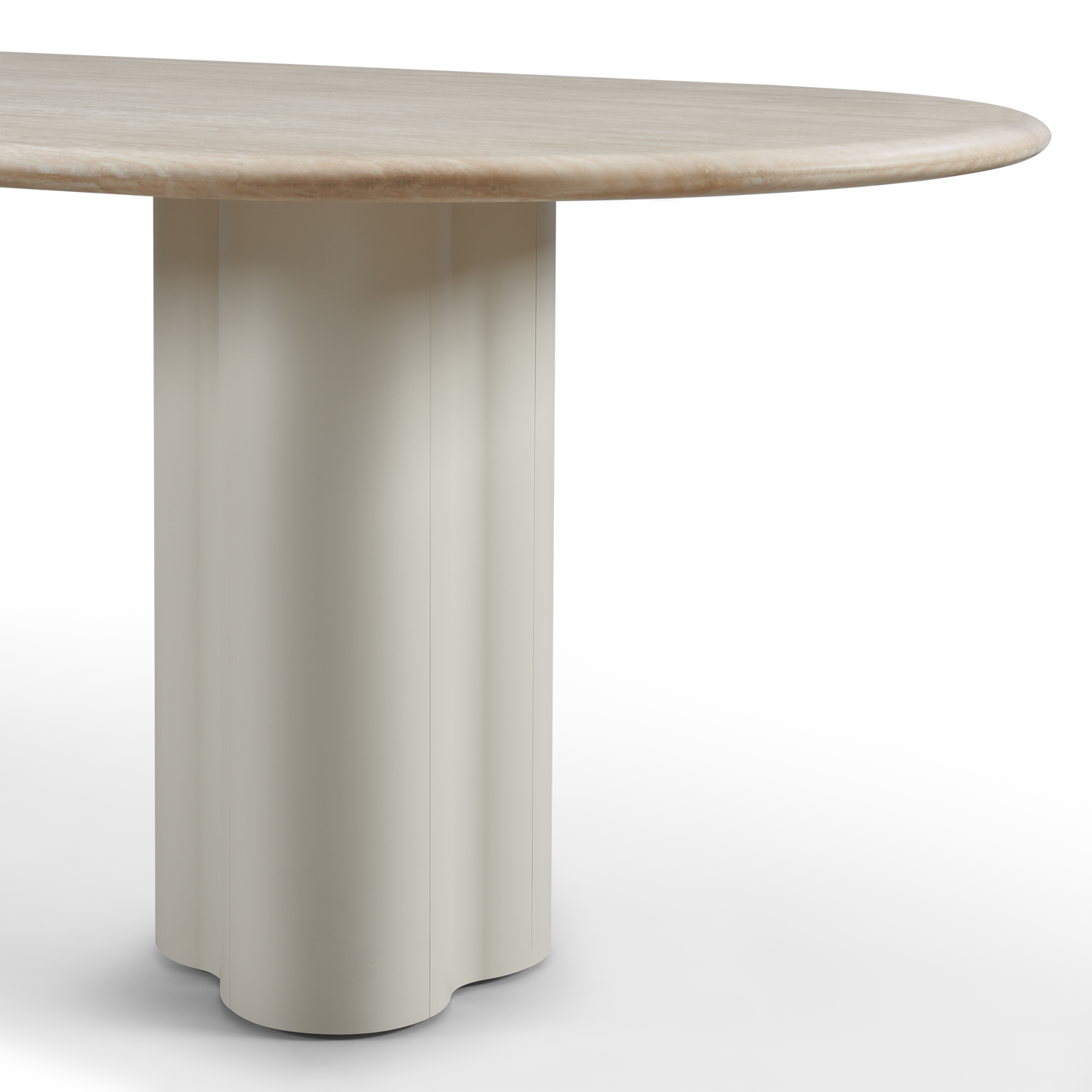 Porto Aluminum Pill Dining Table 108