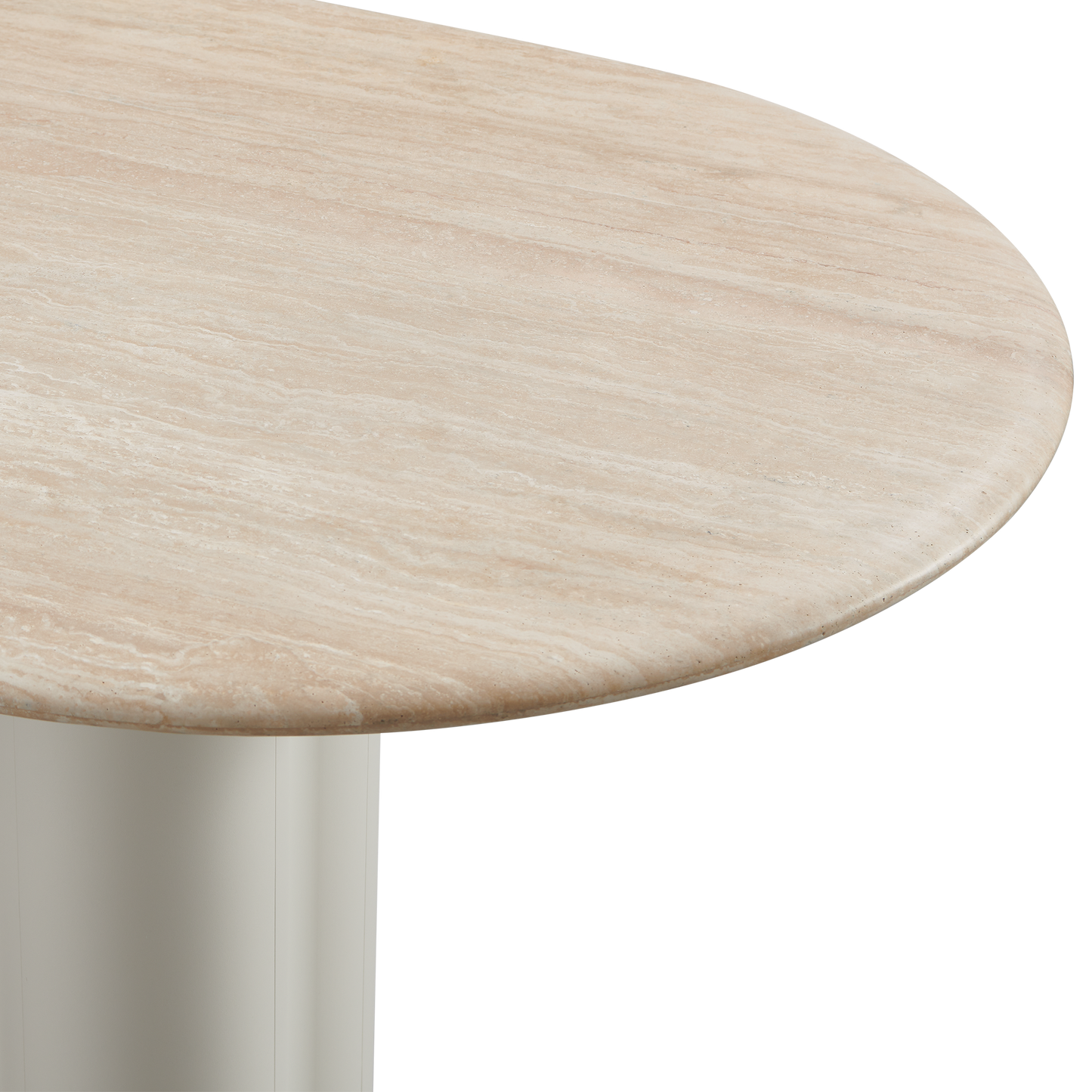 Porto Aluminum Pill Dining Table 108