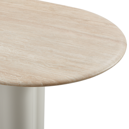 Porto Aluminum Pill Dining Table 108