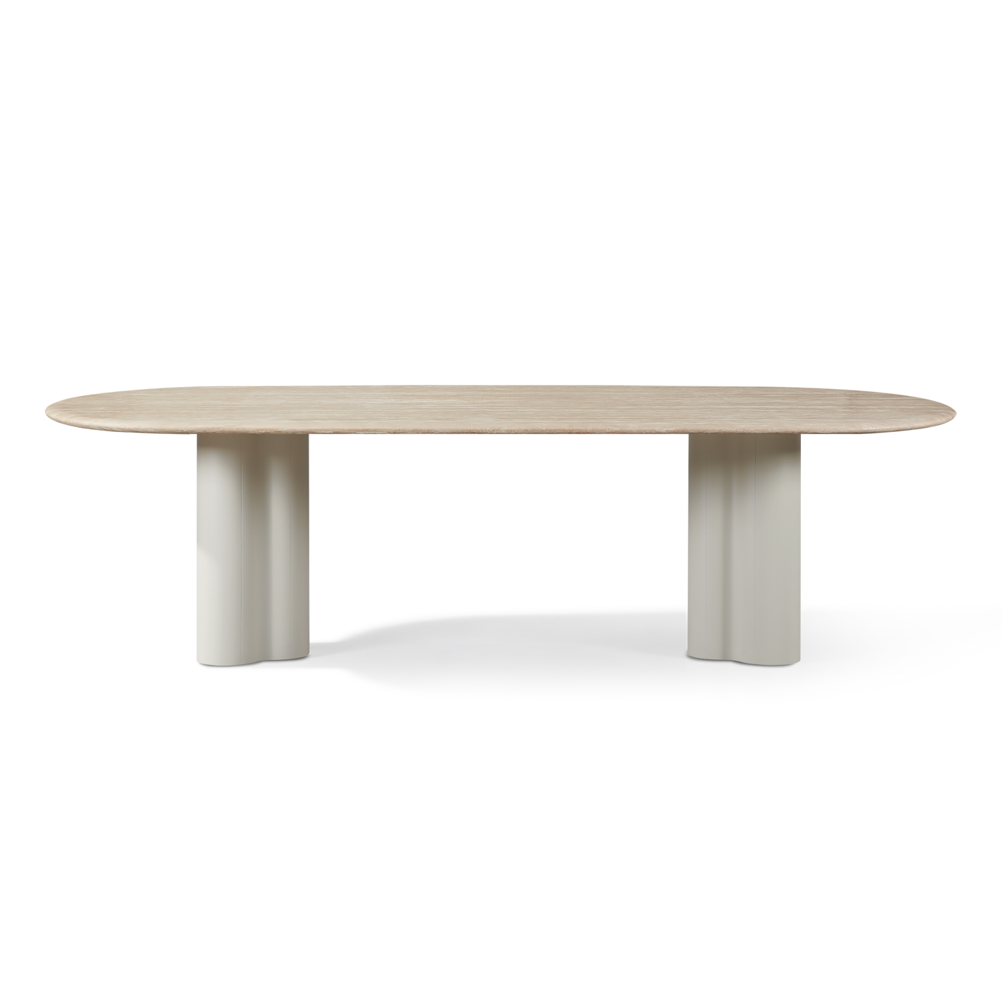 Porto Aluminum Pill Dining Table 108