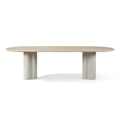Porto Aluminum Pill Dining Table 108