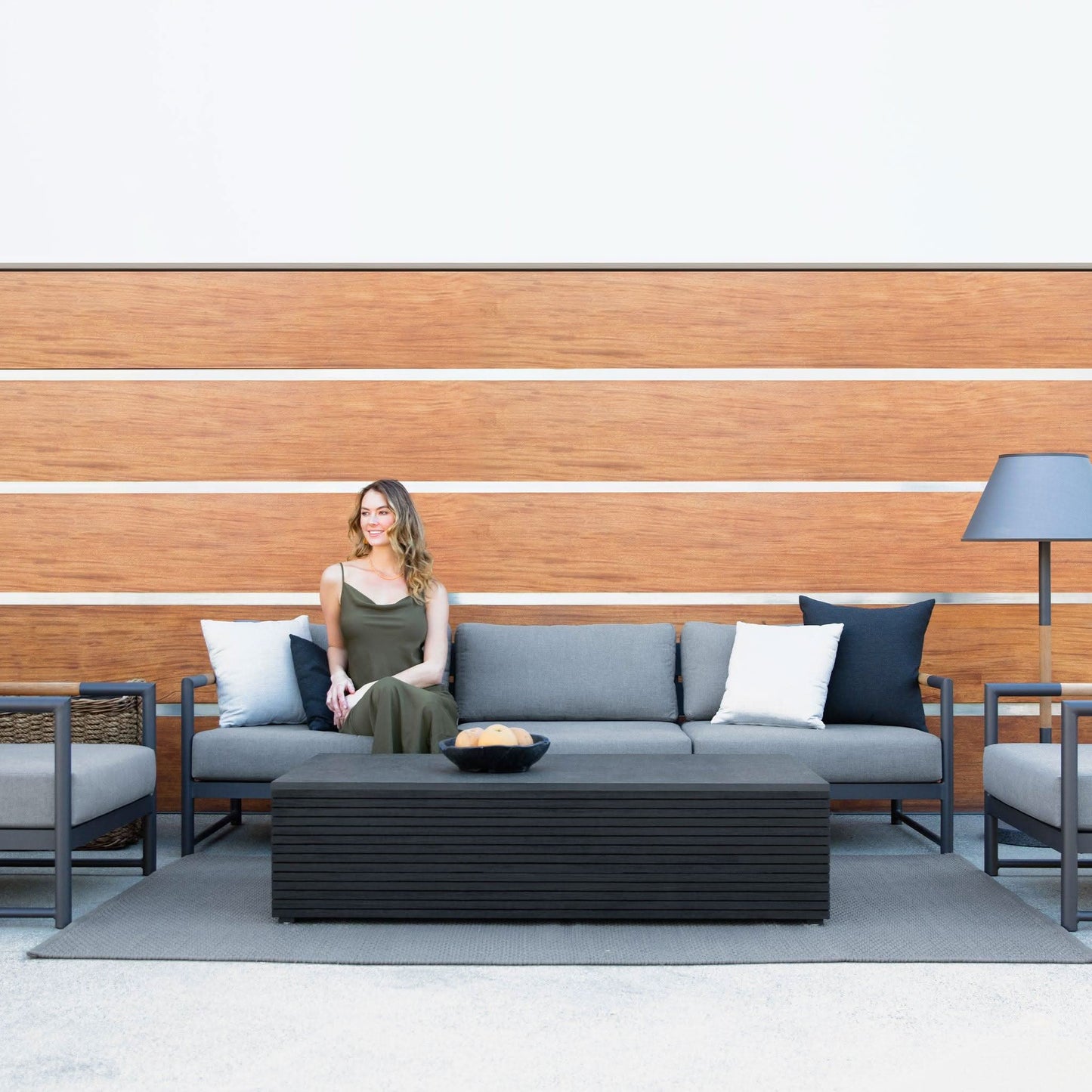 Breeze Xl Aluminum 3 Seat Sofa