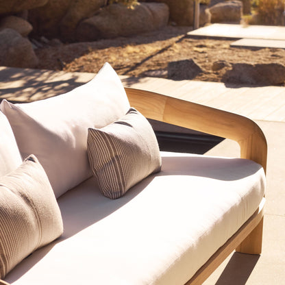 Chloe Teak 3 Seat Sofa