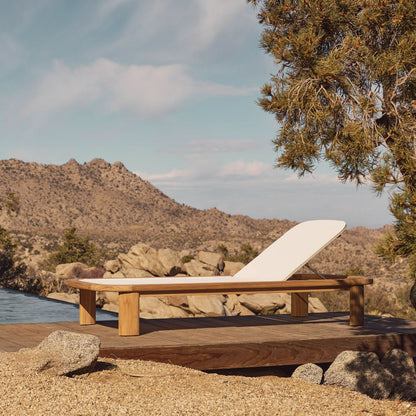 Chloe Teak Mesh Sun Lounge