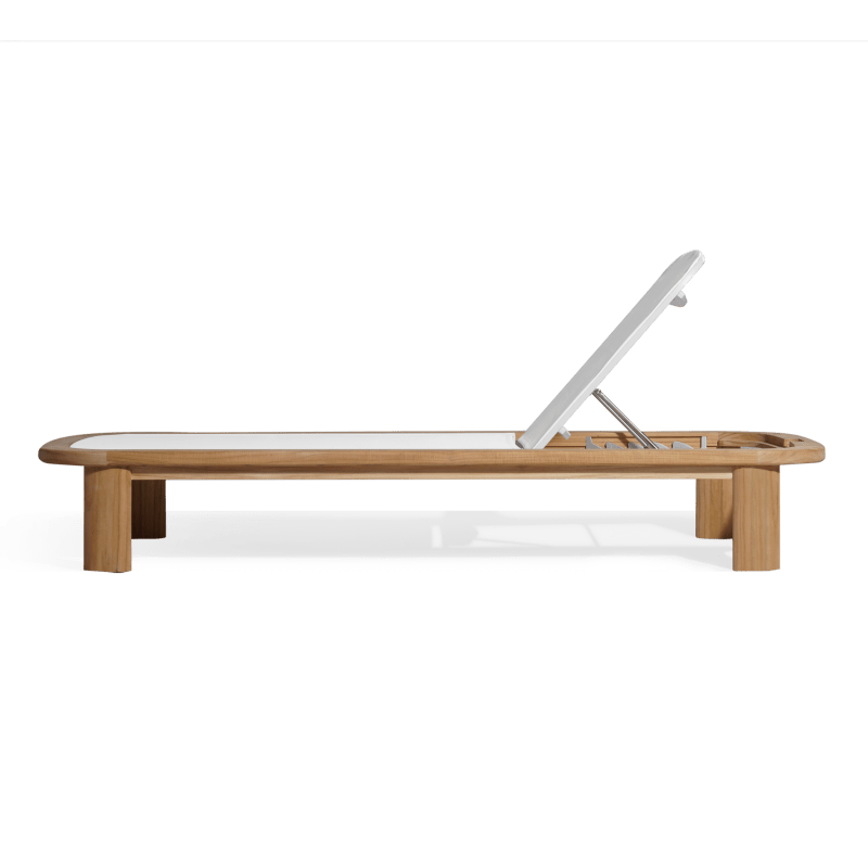 Chloe Teak Mesh Sun Lounge