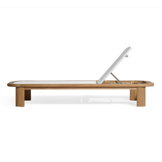 Chloe Teak Mesh Sun Lounge