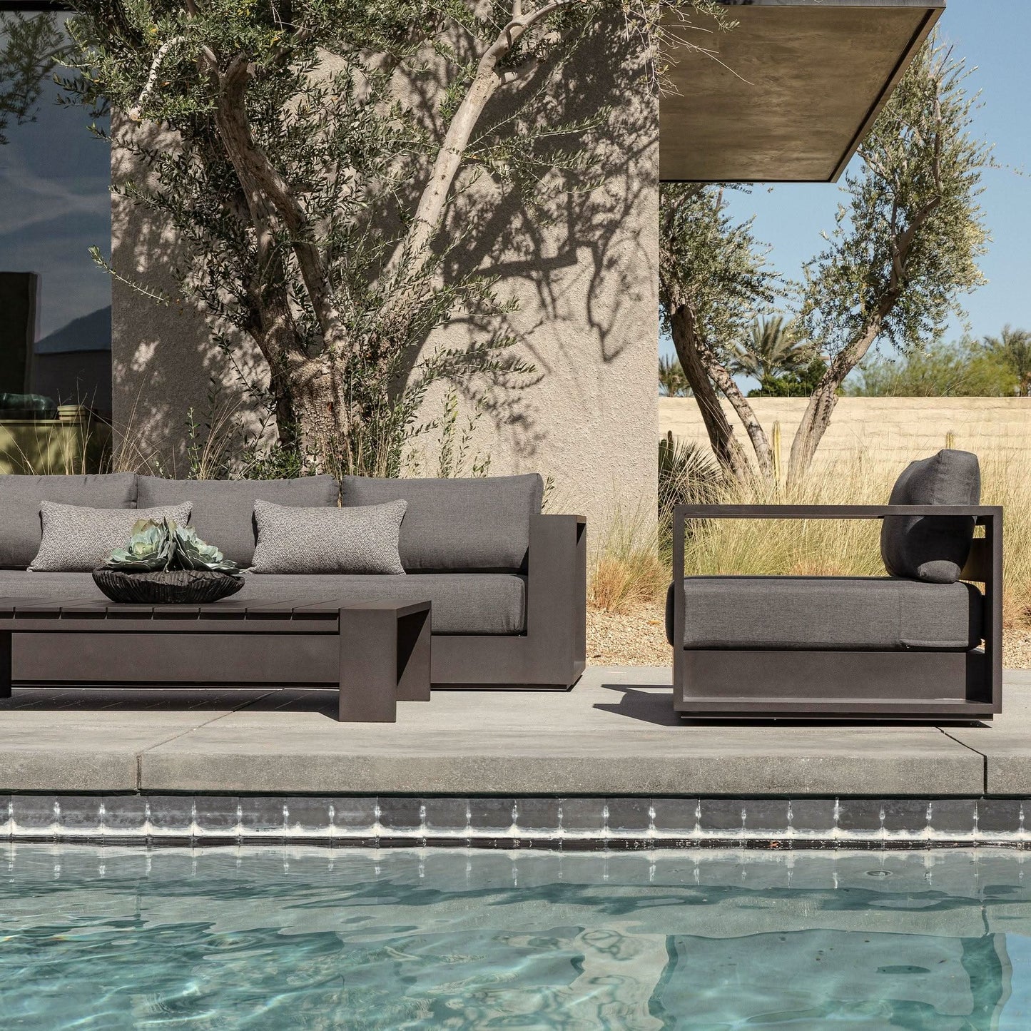 Hayman Aluminum 3 Seat Sofa