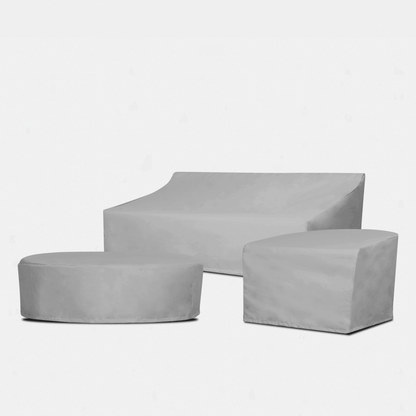 Mlb Aluminum 3 Seat Armless Sofa - Weather Cover