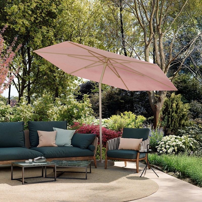 Nata Tilt Center-Pole Umbrella Set