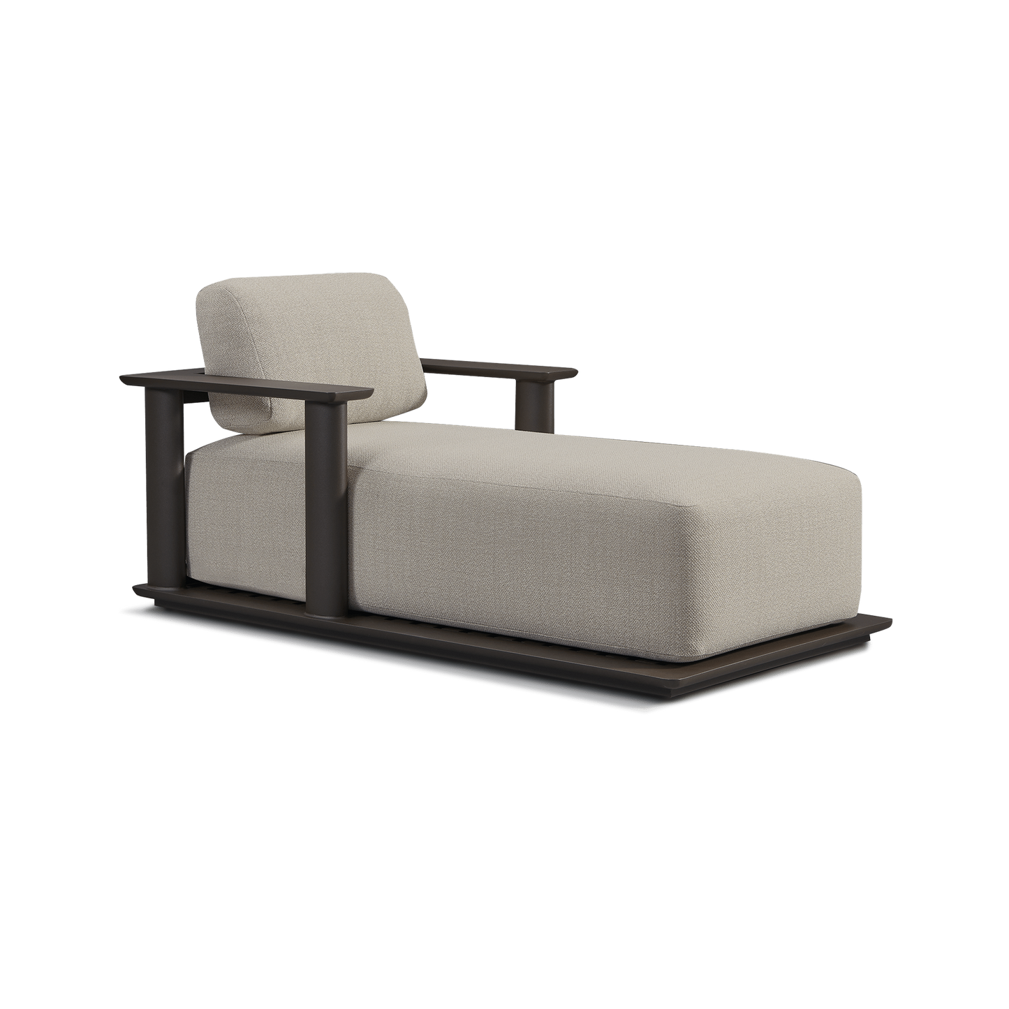 Newport Aluminum Fixed Chaise