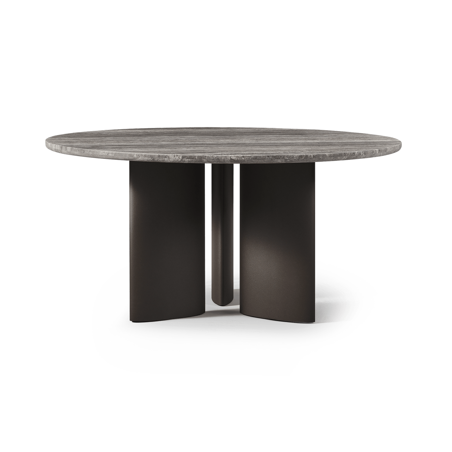 Newport Aluminum Round Dining Table 60