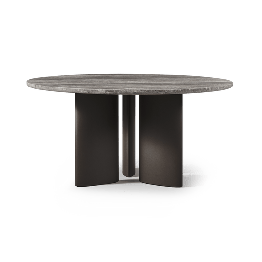 Newport Aluminum Round Dining Table 60