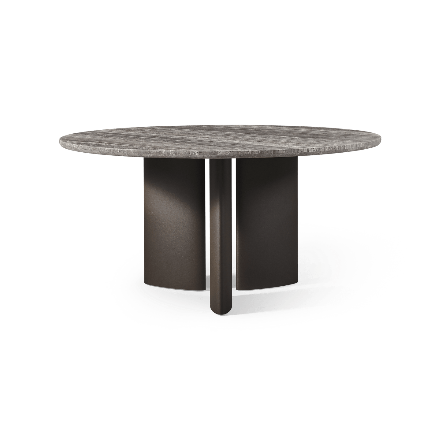 Newport Aluminum Round Dining Table 60