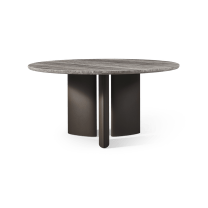 Newport Aluminum Round Dining Table 60