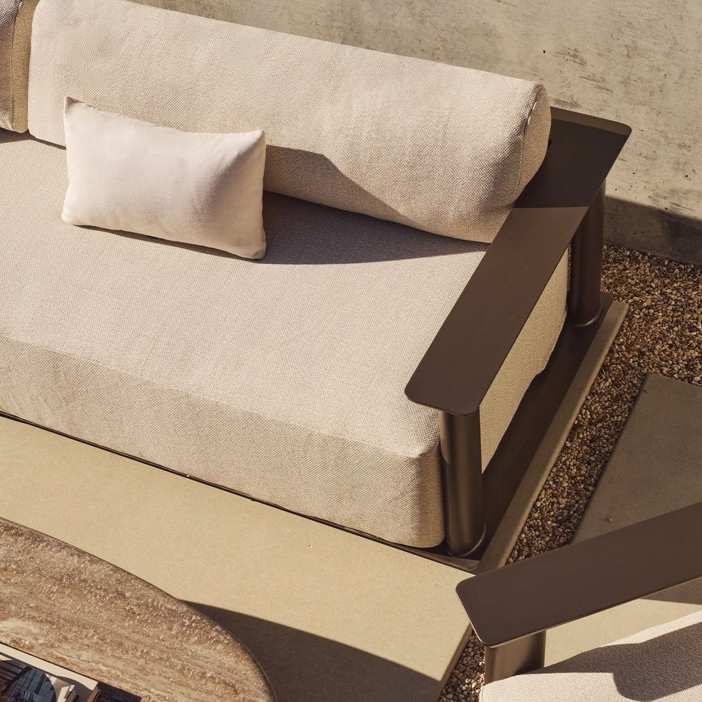 Newport Aluminum Sofa 108