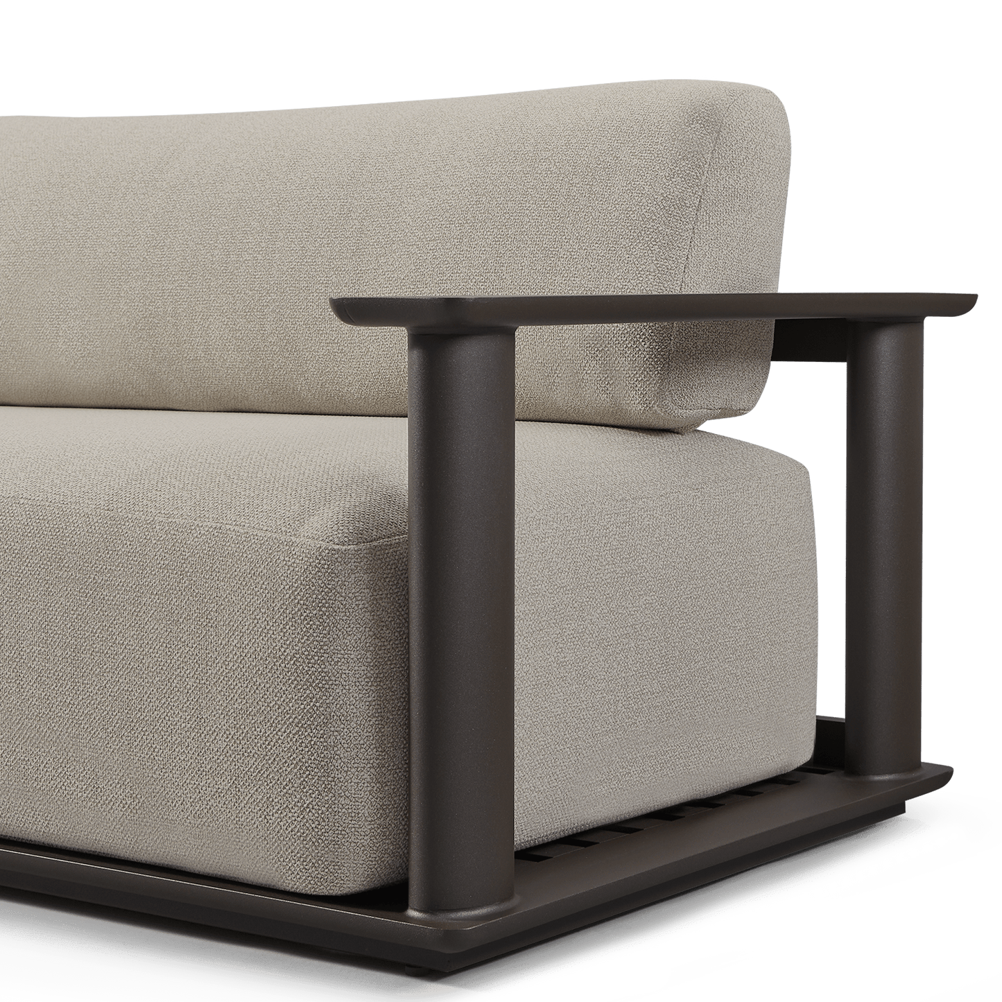 Newport Aluminum Sofa 108