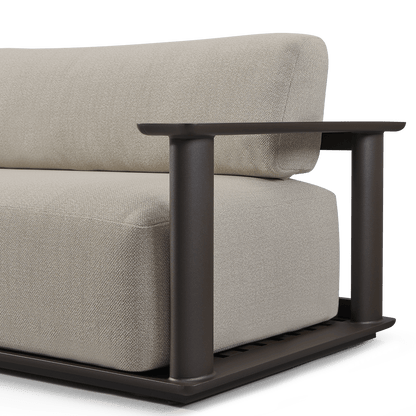 Newport Aluminum Sofa 108