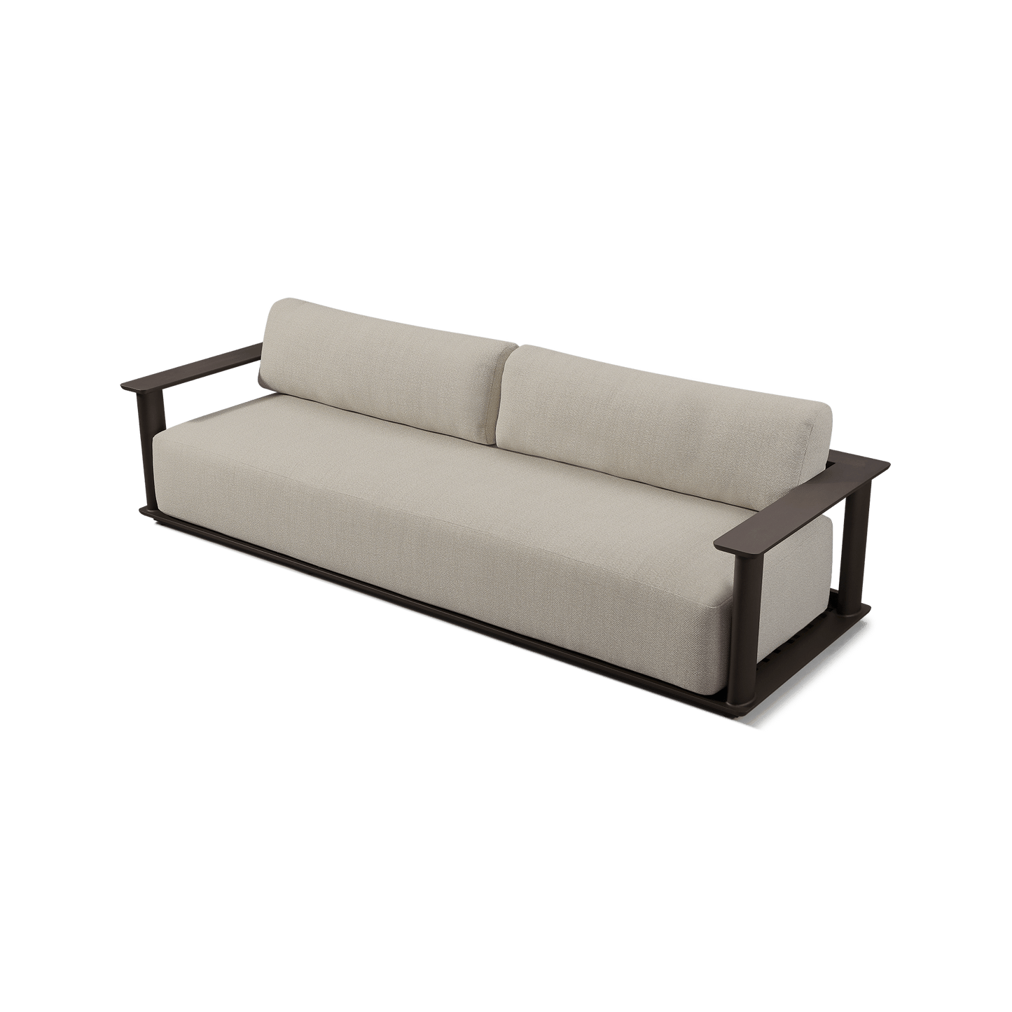 Newport Aluminum Sofa 108
