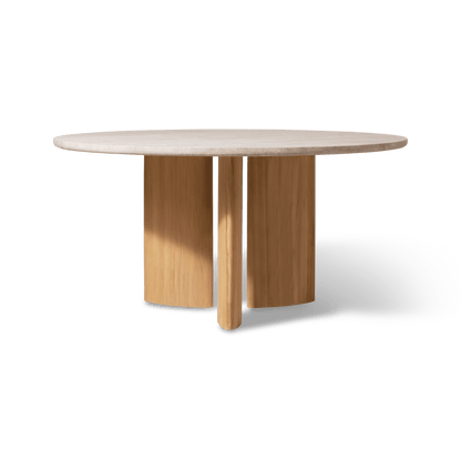 Newport Teak Round Dining Table 60