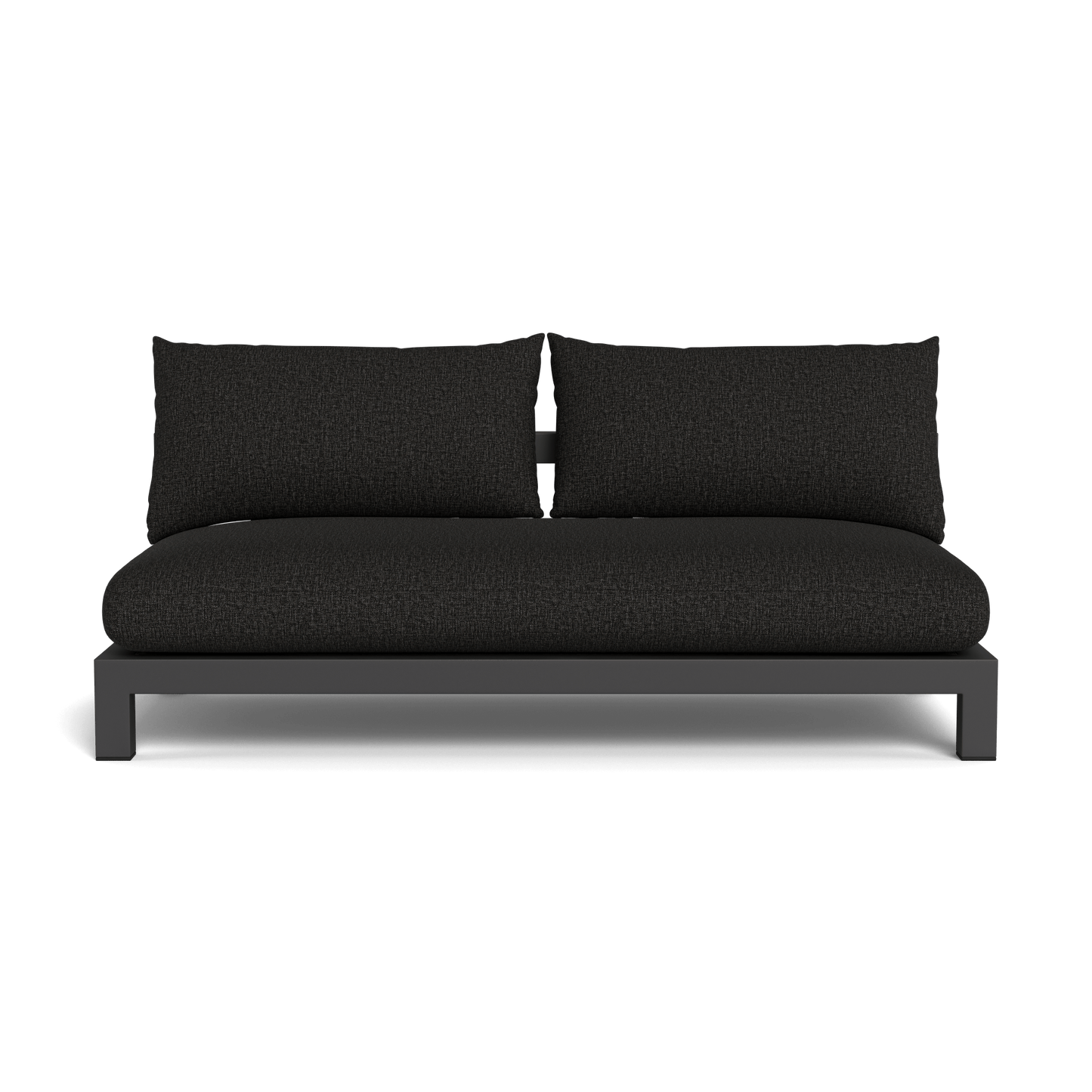 Pacific Aluminum 2 Seat Armless Sofa
