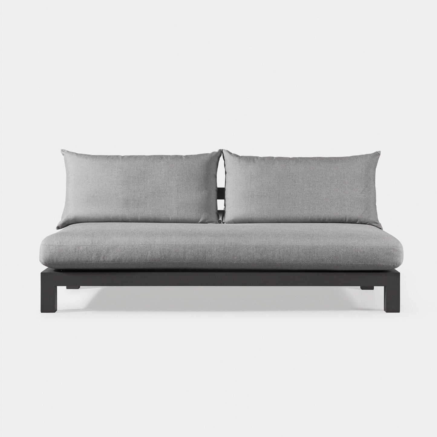 Pacific Aluminum 2 Seat Armless Sofa