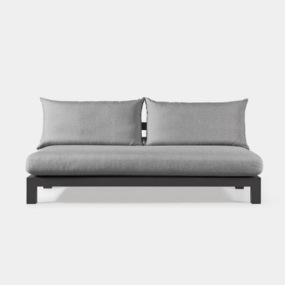 Pacific Aluminum 2 Seat Armless Sofa