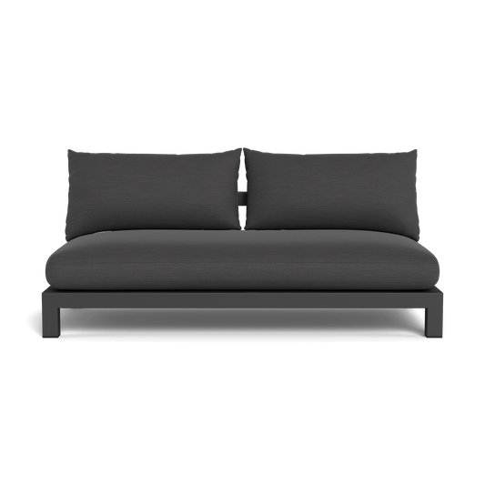 Pacific Aluminum 2 Seat Armless Sofa