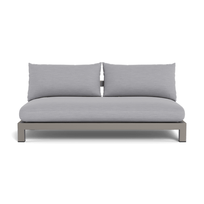 Pacific Aluminum 2 Seat Armless Sofa