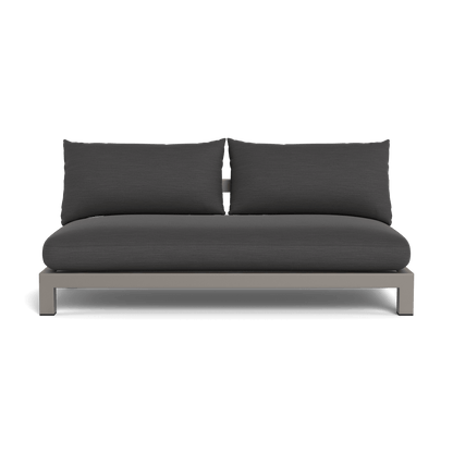 Pacific Aluminum 2 Seat Armless Sofa