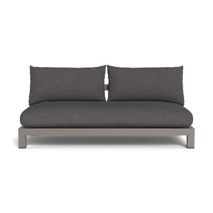 Pacific Aluminum 2 Seat Armless Sofa
