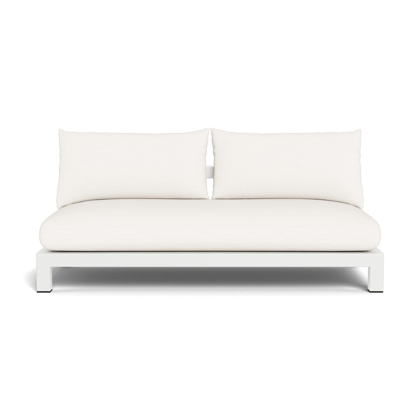 Pacific Aluminum 2 Seat Armless Sofa