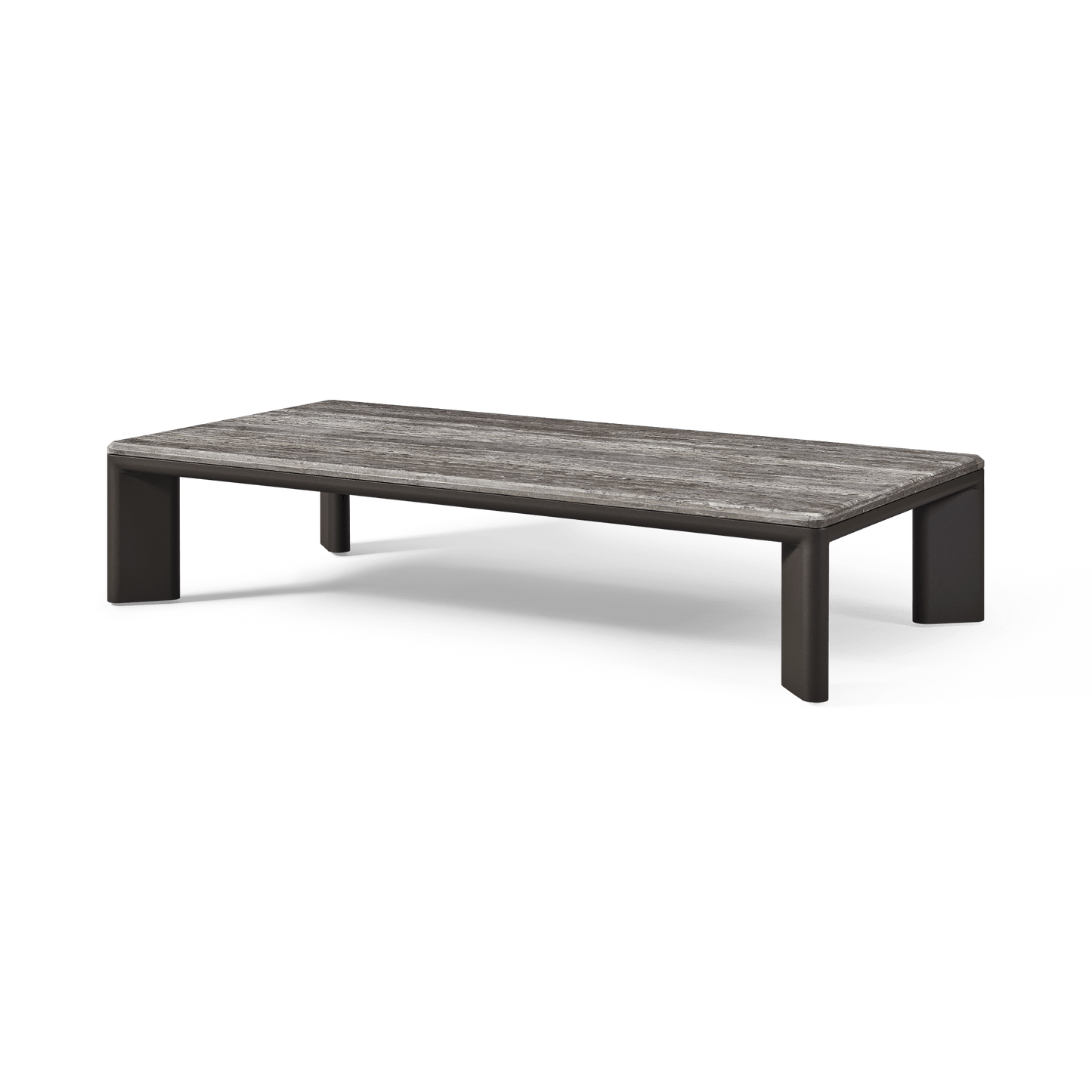 Palm Beach Aluminum Rectangle Coffee Table