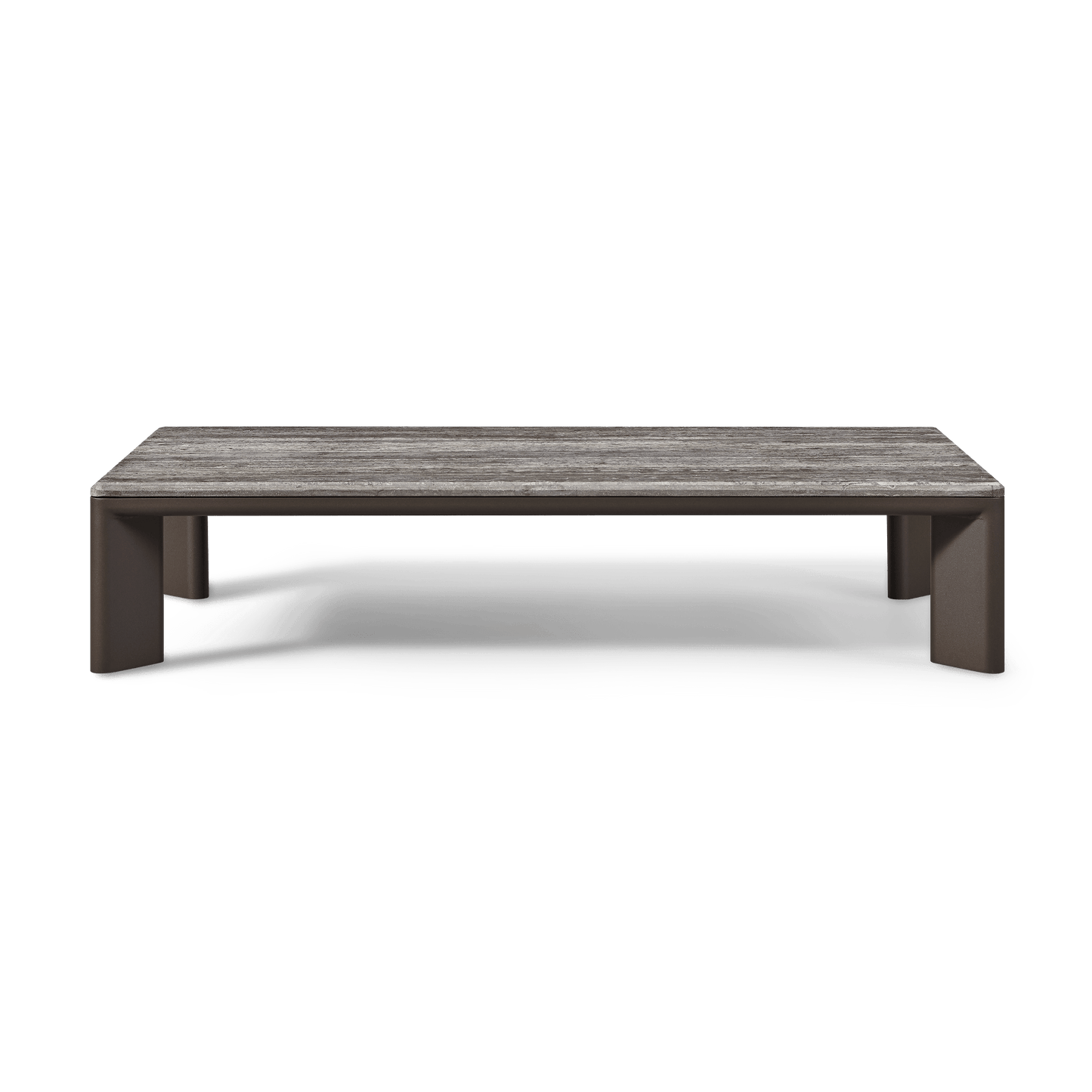 Palm Beach Aluminum Rectangle Coffee Table