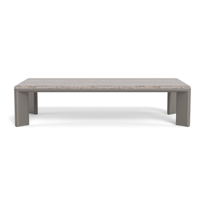 Palm Beach Aluminum Rectangle Coffee Table