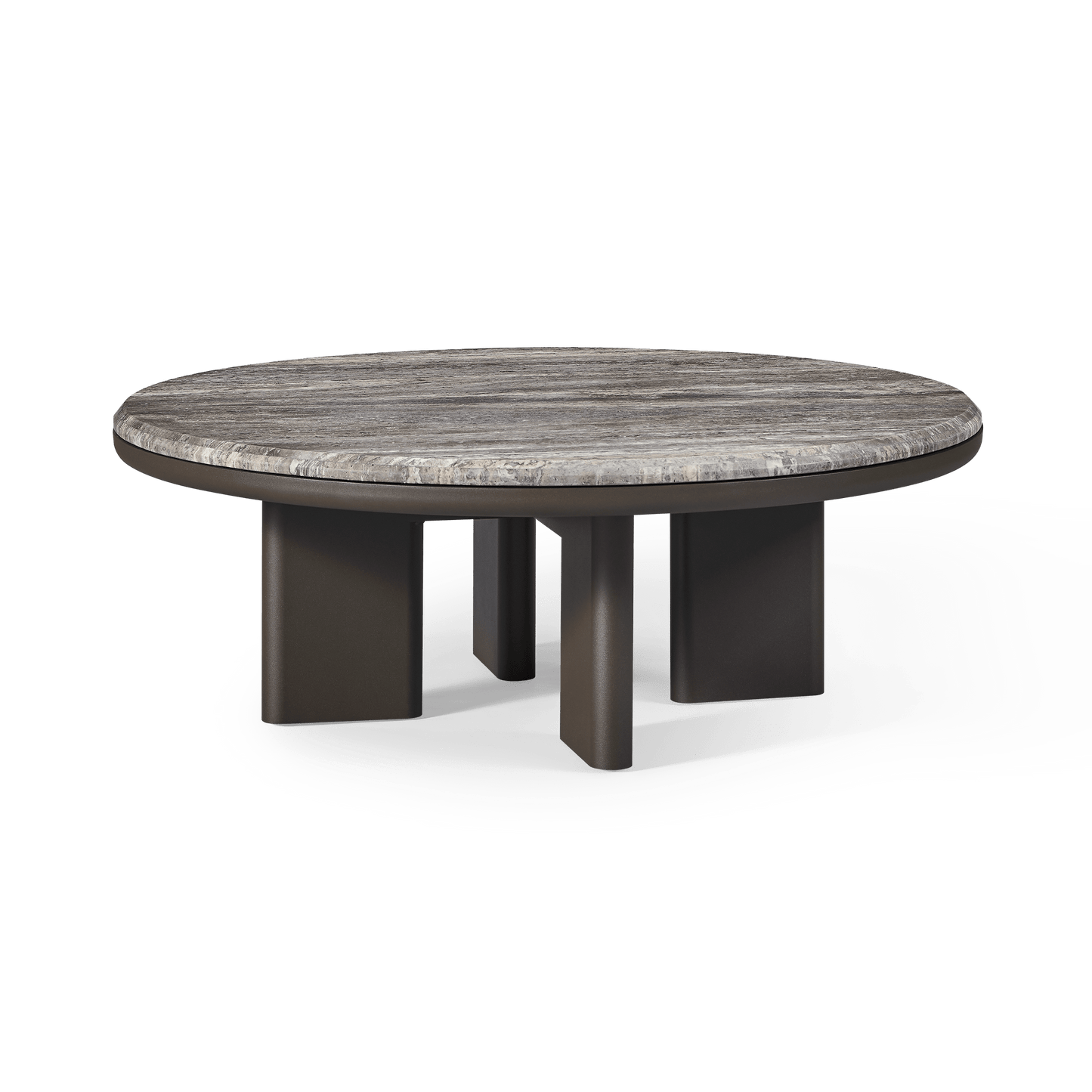 Palm Beach Aluminum Round Coffee Table