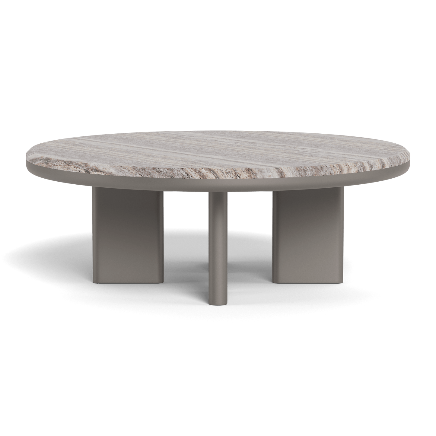 Palm Beach Aluminum Round Coffee Table