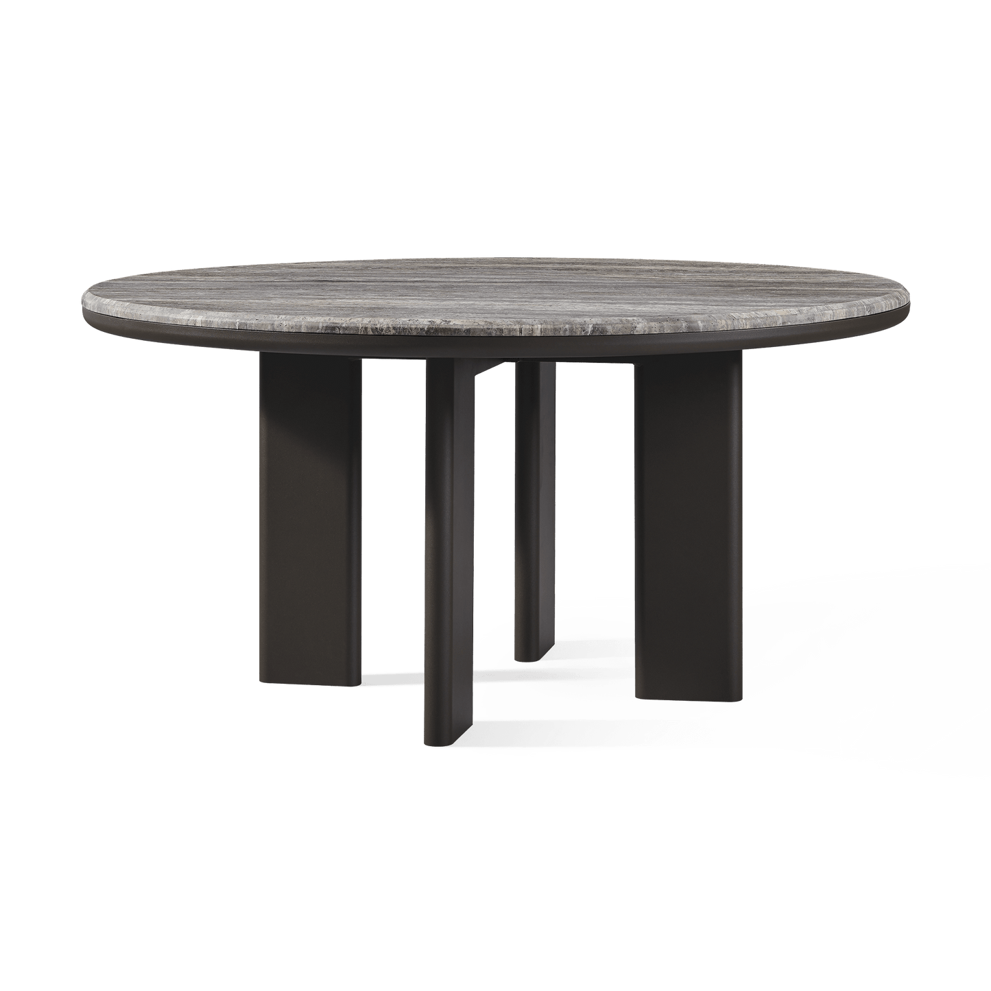 Palm Beach Aluminum Round Dining Table 60