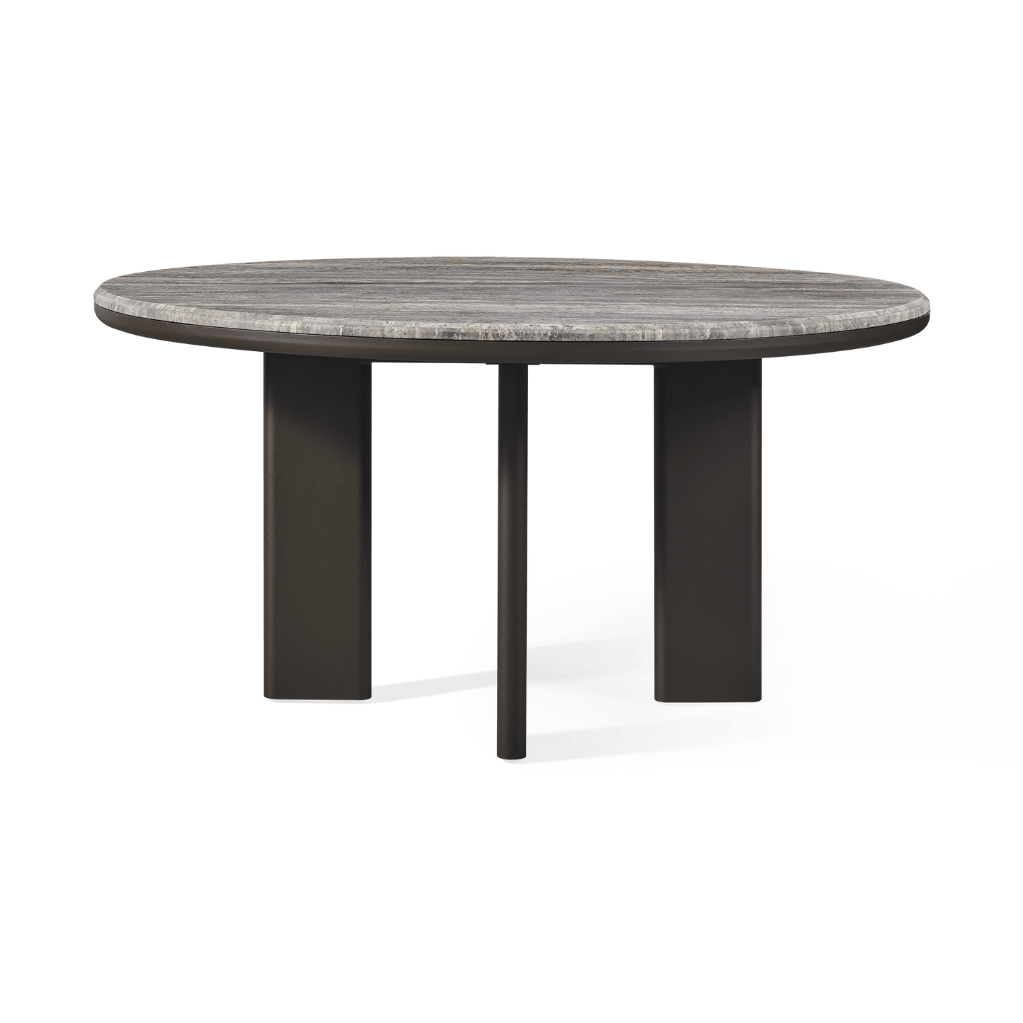 Palm Beach Aluminum Round Dining Table 60