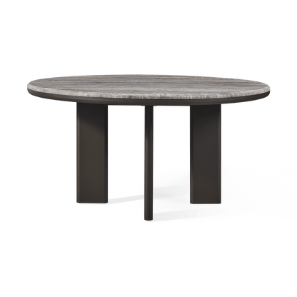 Palm Beach Aluminum Round Dining Table 60