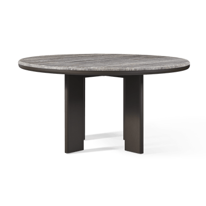 Palm Beach Aluminum Round Dining Table 60