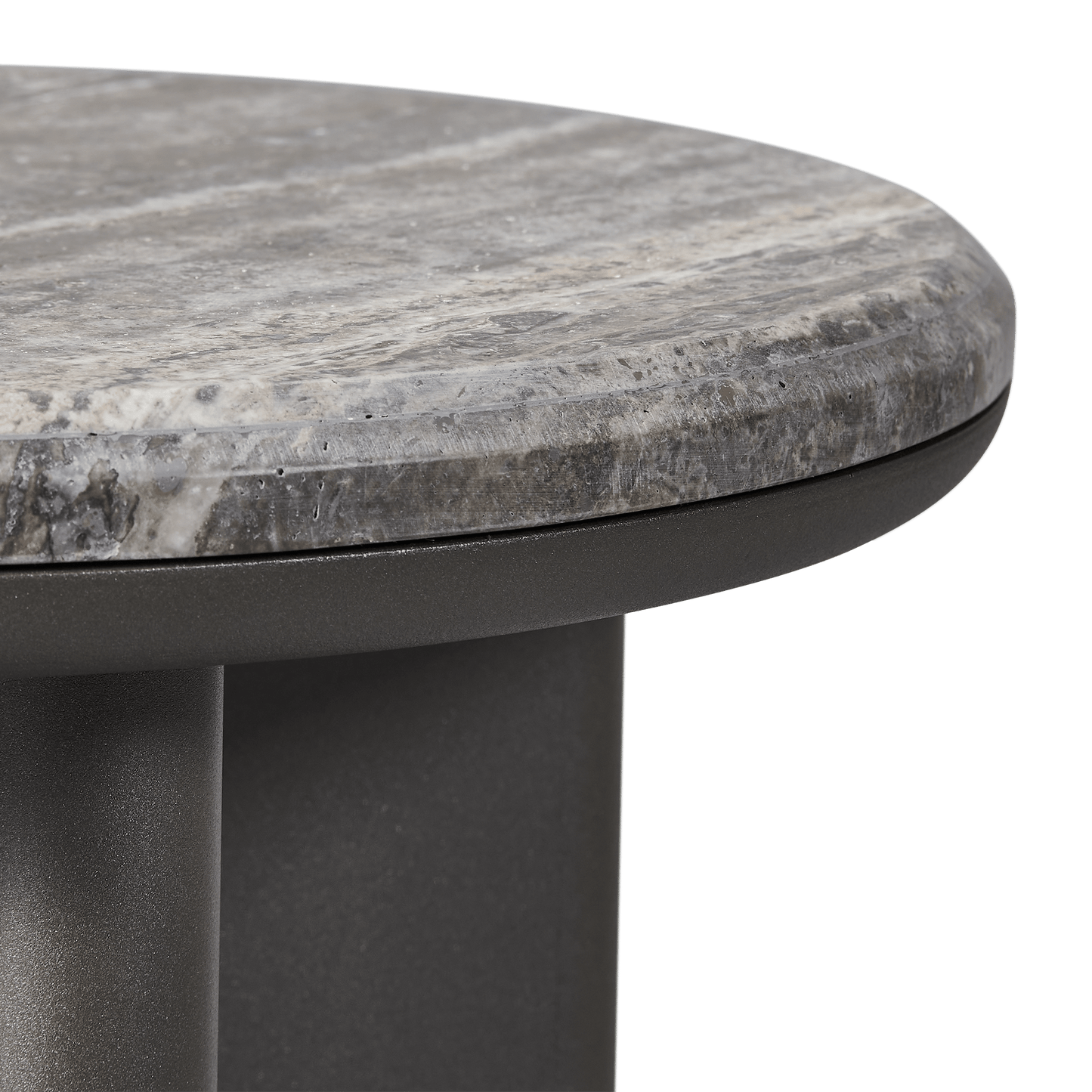 Palm Beach Aluminum Round Side Table