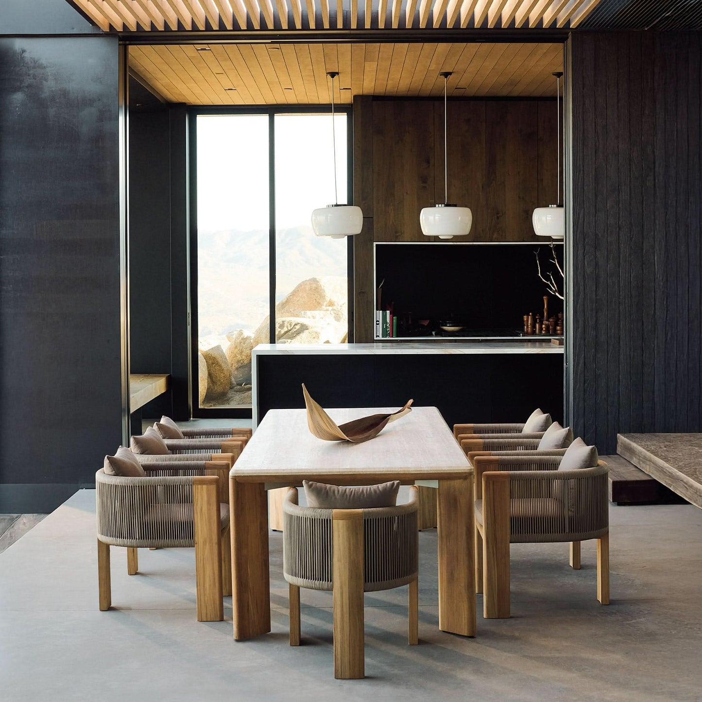 Palm Beach Teak Rectangle Dining Table