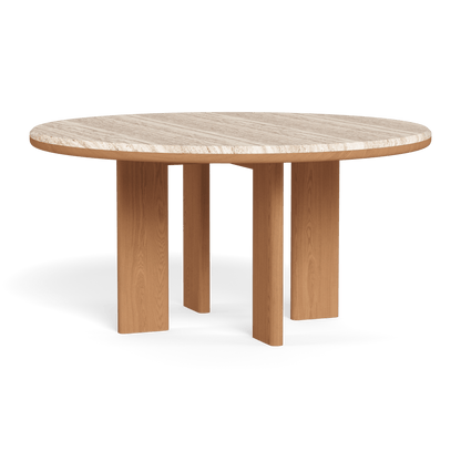 Palm Beach Teak Round Dining Table 60