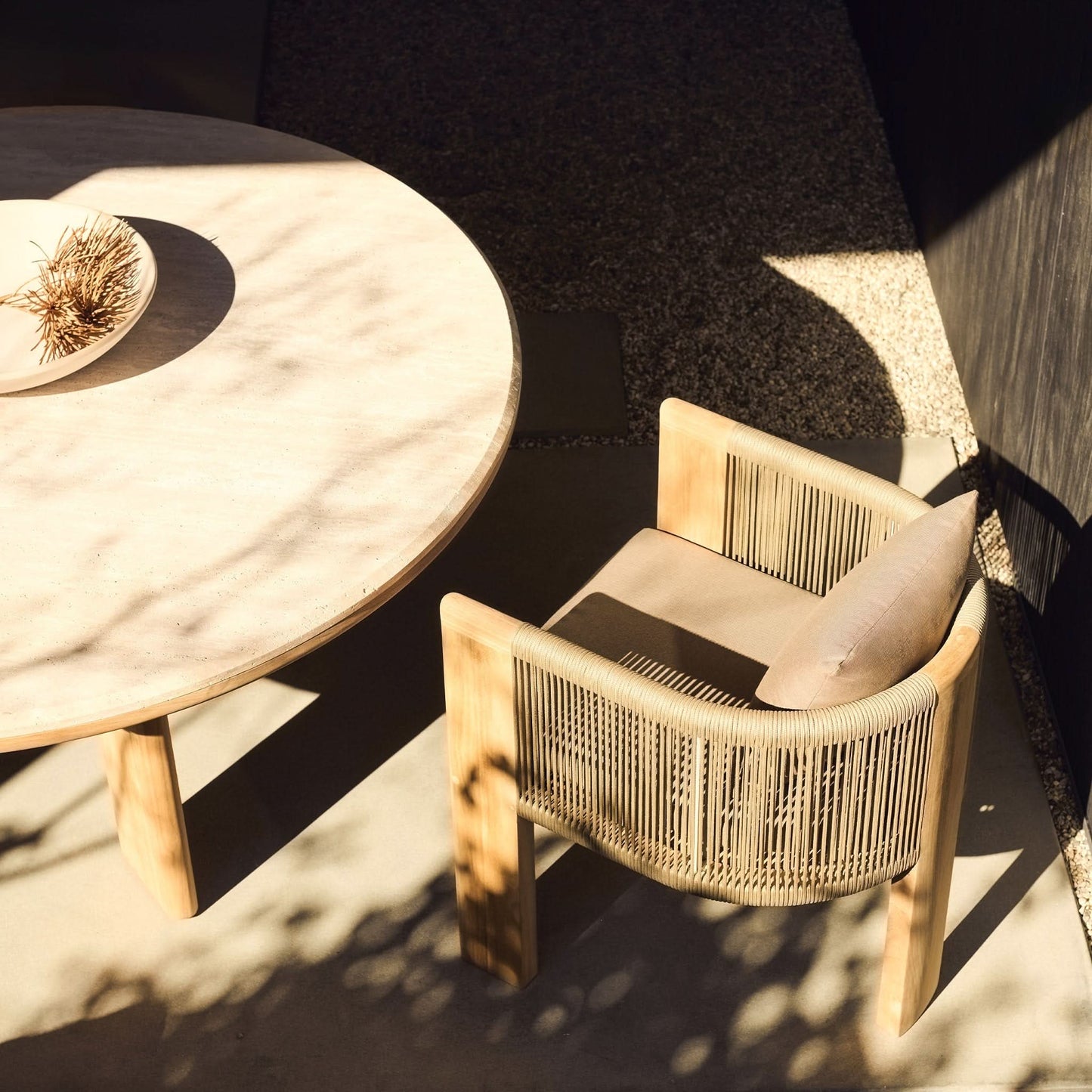 Palm Beach Teak Round Dining Table 60