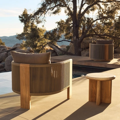 Palm Beach Teak Round Side Table