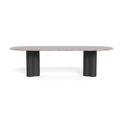 Porto Aluminum Pill Dining Table 108